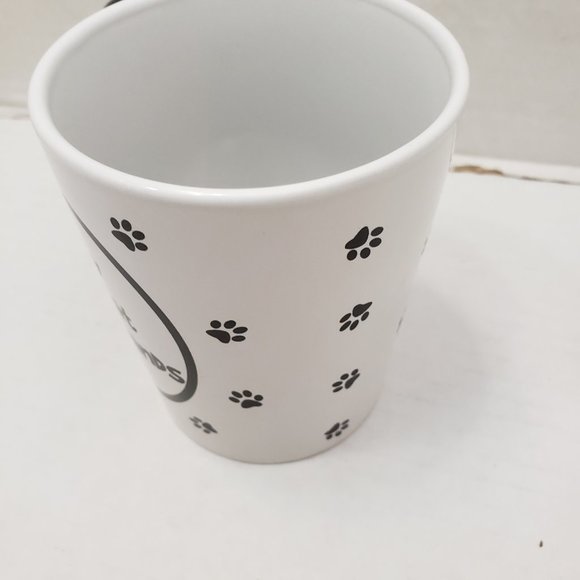 Feline ONLY MY CAT UNDERSTANDS Mug Cup Enjoy Life Black & White - Picture 8 of 8